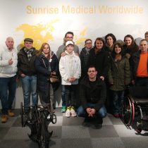 Gruppenfoto der Mitarbeit von Stefan Welb bei einem Ausflug zu Sunrise Medical Wordwide