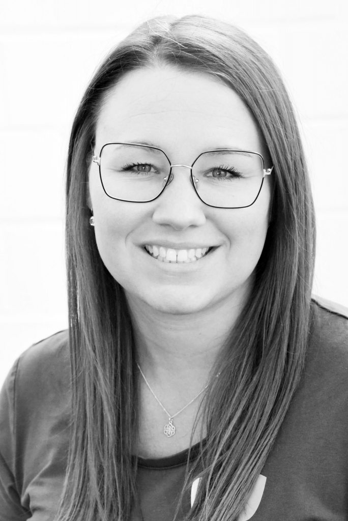 Portrait in schwarz-weiß von Jaqueline Röring